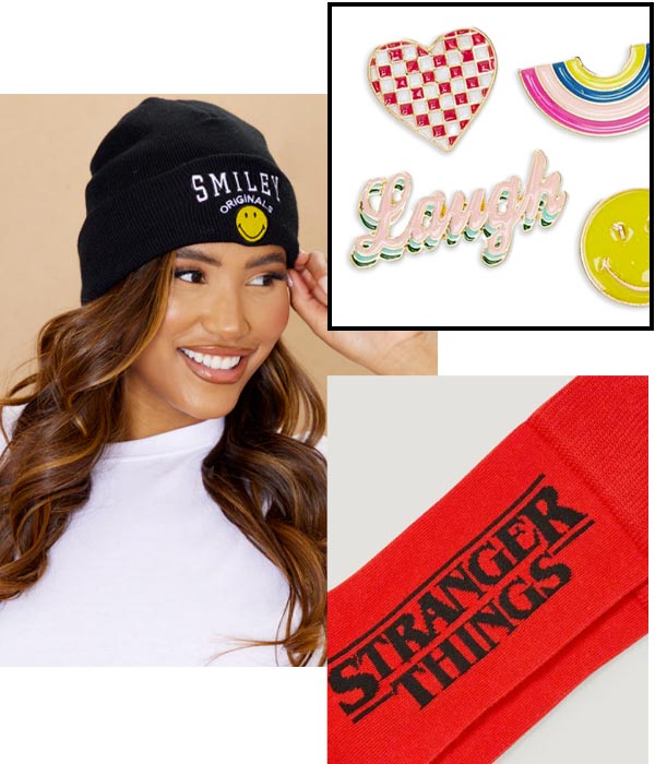 Smiley and Stranger Things Accessories