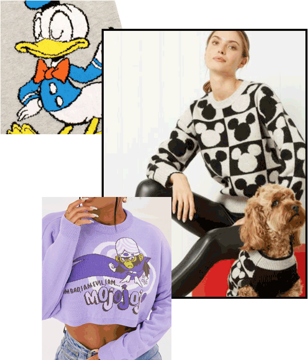 Powerpuff Girls and Disney Knitwear